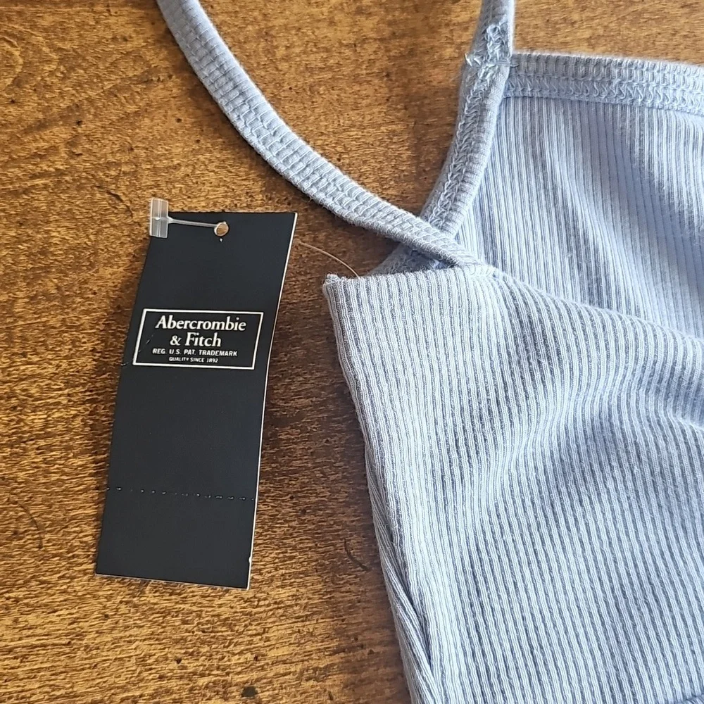 NWT Abercrombie & Fitch Body Suit, Light Blue, Size Medium - Picture 6 of 8